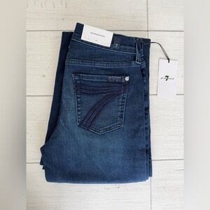 7 For All Mankind Tailorless Dojo Jeans Women's Trousers NWT Size 25 7FAMK Kaia